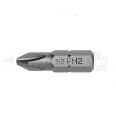 Биты PH2, шестигранный профиль 1/4", PROFI, 25мм, сталь S2, 5шт