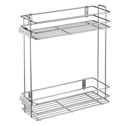  Двухуровневая боковая корзина 200 мм (бутылочница) Cargo без направляющих, цинк