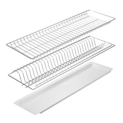 Посудосушитель с поддоном в модуль 800мм, с рамкой, хром
