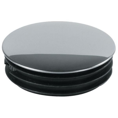  Заглушка для трубы плоская D50мм R-17/50, хром