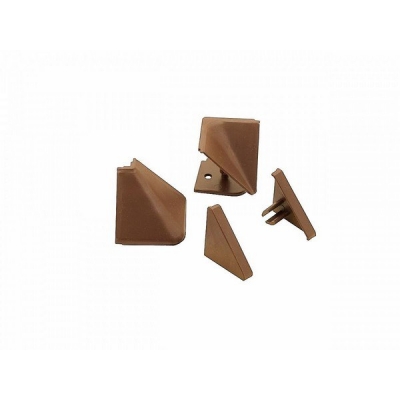 Комплект уголков и заглушек для плинтуса коричневый