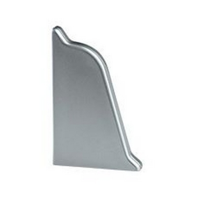  Заглушка левая для плинтуса LB37 алюминий (310)