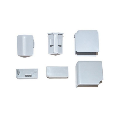  Комплект заглушек для плинтуса КВАДРО, серые