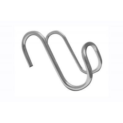  Крючок для рейлинга хром (двойной)