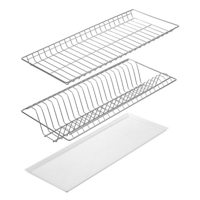  Посудосушитель с поддоном в модуль 600мм, с рамкой, хром