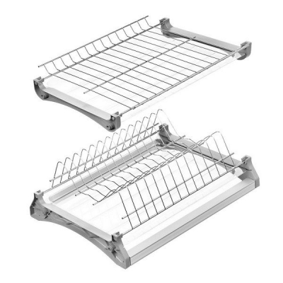  Сушка для посуды - "ВАРИАНТ 3" L-400мм хром с 2-мя поддонами