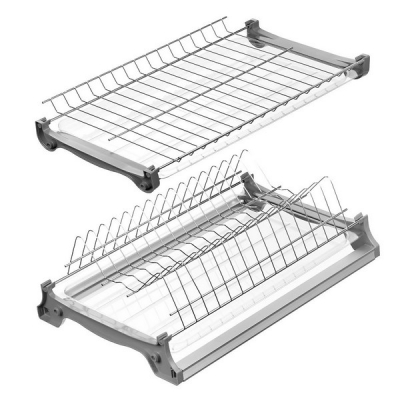  Сушка для посуды - "ВАРИАНТ 3" L-450мм хром с 2-мя поддонами