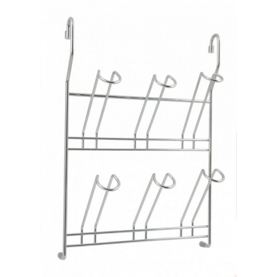 Двухъярусная навесная полка для сушки и хранения кружек SRK207/CP