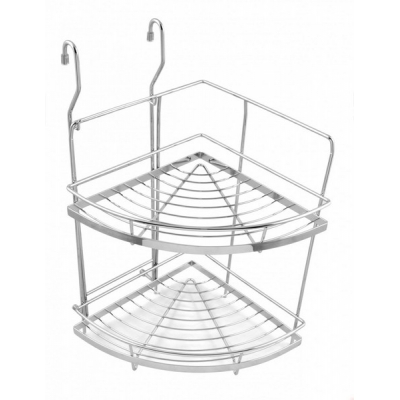  Двухъярусная навесная угловая полка SRK205/CP