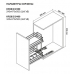 Выдвижная корзина для кухни QUADRA KR28/2/3/300 фото 3