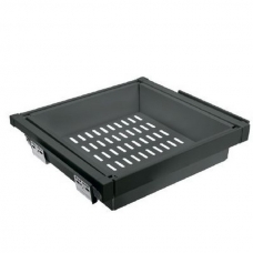 Корзина для белья перфорированная WG-KOSZM70-60 графит, с доводчиком, полного выдвижения