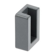 Крепление для прямоугольной штанги с заглушкой, графит