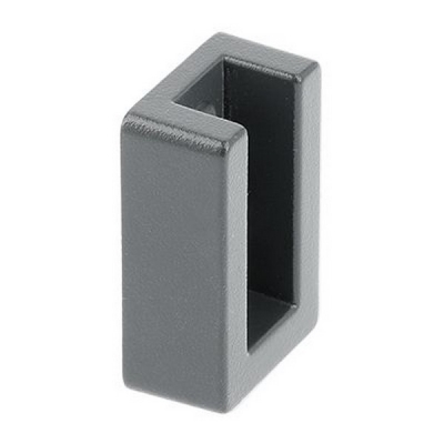  Крепление для прямоугольной штанги с заглушкой, графит