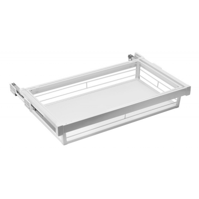  Корзина для белья W-KOSZD90-10 белая, с доводчиком, полного выдвижения