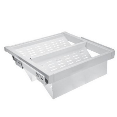  Полка для обуви перфорированная WG-POBUWM70-10 белая, с доводчиком, полного выдвижения