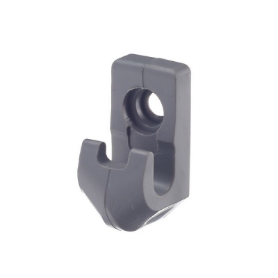  Клипса сетчатой полки, серая