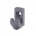  Клипса сетчатой полки, серая