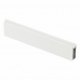  Штанга гардеробная прямоугольная с антискользящей вставкой, 3м, белая