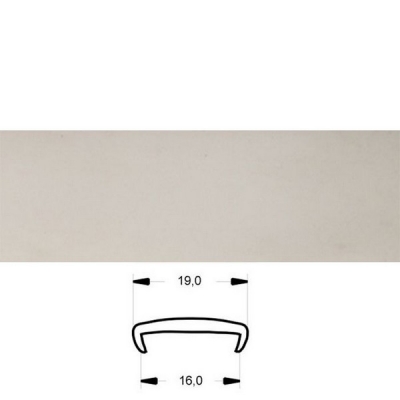  Кант П-образный U-16 серый ВК109