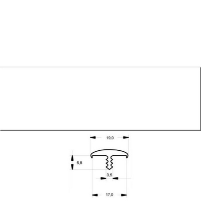  Кант Т- образный с обхватом Белый 111 (2250) ВК