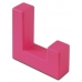  Крючок мебельный WZ-K2201-RZ розовый
