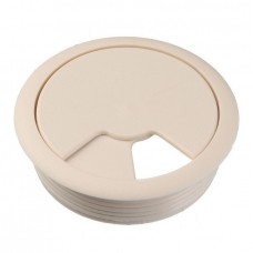 Заглушка кабель-канала пластик бежевая (крем)