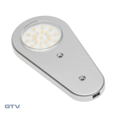  Точечный накладной светодиодный светильник Soria с датчиком движения, 12V, 1,4W, 21 диод, нейтральный свет, алюминий