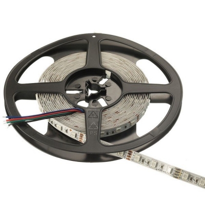  Светодиодная лента RGB 5050, 60 д/м, 14,4W, 12V, IP20, открытая