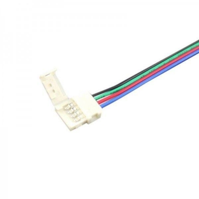  Коннектор односторонний с проводом RGB к лентам 10 мм