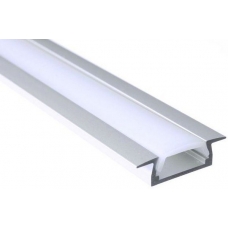 Профиль врезной PA-Micro-К 22*6*2000 алюминиевый для светодиодной ленты