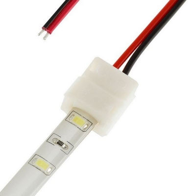  Коннектор односторонний с проводом 3528 для герметичной ленты
