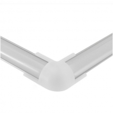 Соединитель угловой (внешний) для профиля LR49 (16х16), белый