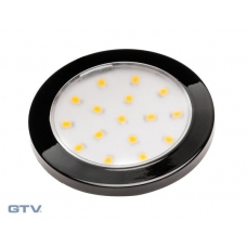 Точечный накладной светодиодный светильник Lumino 1,5W, 12V, черный, нейтральный белый