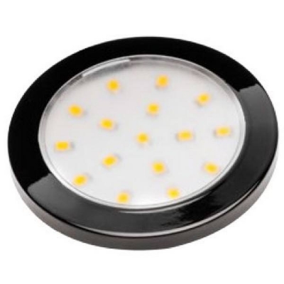  Точечный накладной светодиодный светильник Lumino 1,5W, 12V, черный, теплый белый