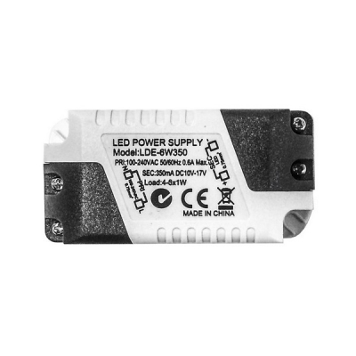 Блок питания для светодиодов 220/10-17V 6,0W, IP20, 350mA