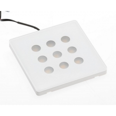  Точечный накладной светодиодный светильник Evita, накладной, 12V, 2,2W, 9 диодов, теплый свет, белый