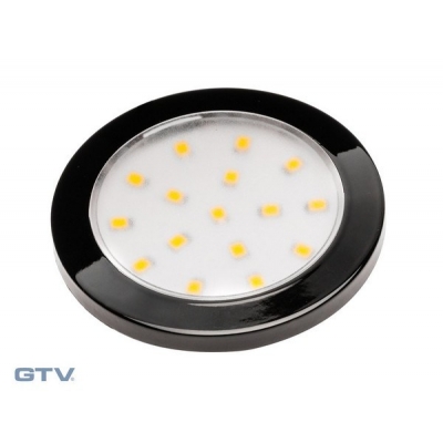  Точечный накладной светодиодный светильник Lumino 1,5W, 12V, черный, холодный белый