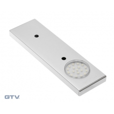 Точечный накладной светодиодный светильник для шкафа PILAS с датчиком препятствия, 12V, холодный свет, длина 218 мм, алюминий