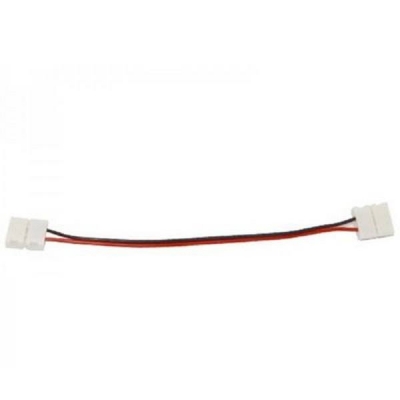  Коннектор двухсторонний с проводом и разъемом 3528 к лентам 8 мм