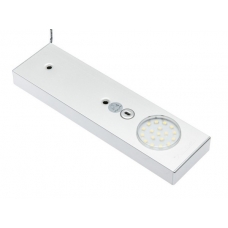 Точечный накладной светодиодный светильник для шкафа RONDA с датчиком движения, 12V, холодный свет, длина 218 мм, алюминий