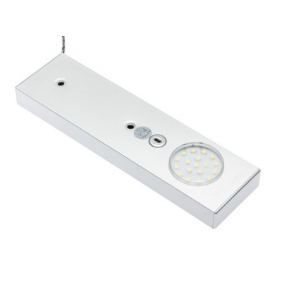  Точечный накладной светодиодный светильник для шкафа RONDA с датчиком движения, 12V, холодный свет, длина 218 мм, алюминий