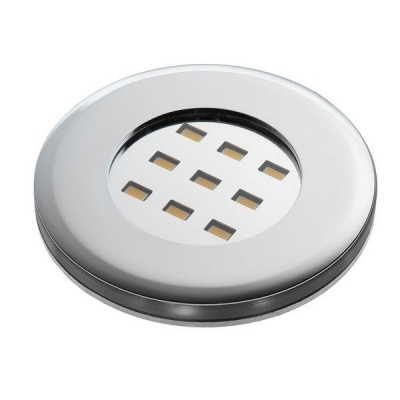  Точечный накладной светодиодный светильник PalermoOP, 12V, 2,5W, 9 диод, теплый свет, хром