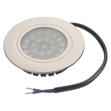 Точечный встраиваемый светодиодный светильник LED Polo 4W, 220V, никель матовый, теплый белый