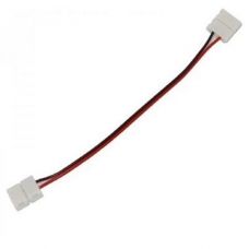 Коннектор двухсторонний с проводом и разъемом 5050 к лентам 10 мм