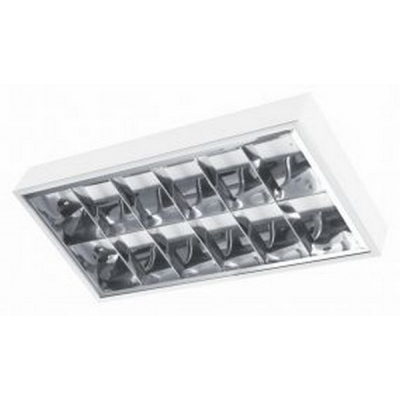  Светильник растровый OS-RE218N, T8, с электронным ПРА (накладной) L-612