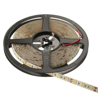  Светодиодная лента 5050, 60 д/м, 14,4W, 12V, IP44, холодный белый, влагозащищенная