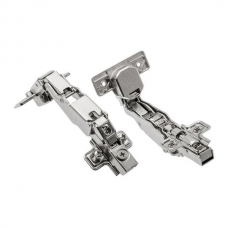 Петля GTV ZM-НСKT 165 градусов угловая самозакрывающаяся с планкой с евро