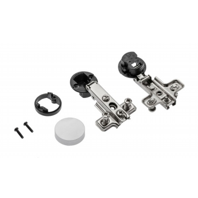  Петля накладная GTV CIG09 для стекла хром круглая с планкой евро