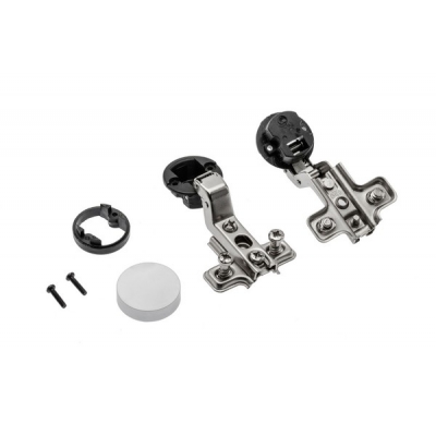  Петля внутренняя GTV CIG07 для стекла хром круглая с планкой, с евро