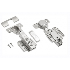 Петля GTV 08 полунакладная самозакрывающаяся с регулировкой силы доводчика, с эксцентриковой регулировкой плеча и ответной планки, H-0, с евро